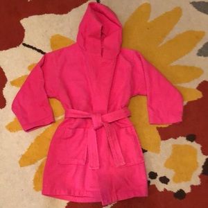 quantity 4- Pink girls Spa party robes, cotton/polyester